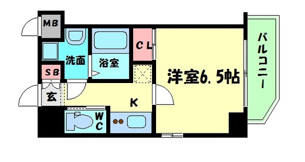 ララプレイス京町堀プロムナードの物件間取画像